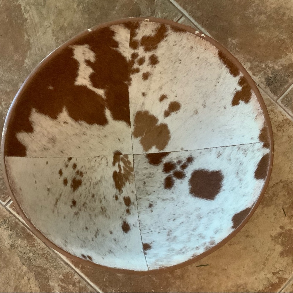 LILLIAN AUGUST….Cowhide large decorative Bowl - Picture 5 of 8